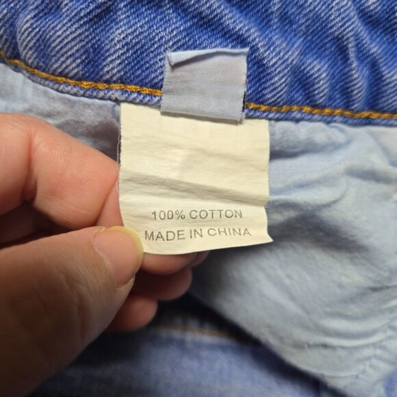 Princess Polly Women's Blue Denim High-Rise Shorts - Picture 7 of 7